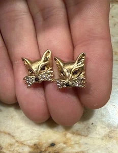 100% Authentic Kate Spade NY Fox Stud Warrings - Picture 1 of 5