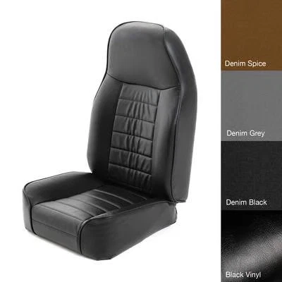 Smittybilt 44901 Standard Front Bucket Seat Black Vinyl - Image 1 of 4