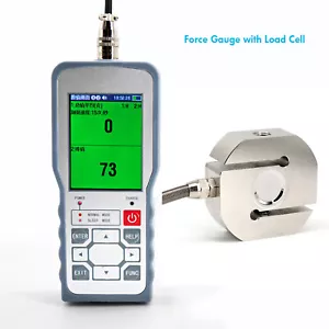 Digital Force Gauge with S Type Load Cell Sensor Test Force Weight Pressure - Picture 1 of 44