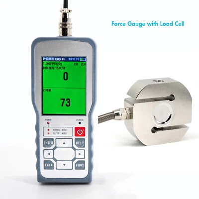 Digital Force Gauge with S Type Load Cell Sensor Test Force Weight Pressure - Image 1 of 4
