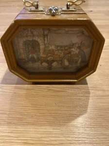 vintage octagon shaped with shadow box front Purse - Picture 1 of 12