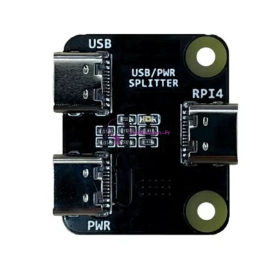 Type-C Power Splitter Power Distributor for Raspberry Pi 4 USB One-in-Two Module