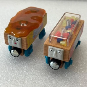 Thomas & Friends Wooden Railway Train Tank Engine Candy Cars Caramel Gumdrop EUC - Picture 1 of 11