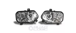 Polaris Scrambler RZR Sportsman Ranger LED Chrome Headlight Kit (Pair) - Picture 1 of 5