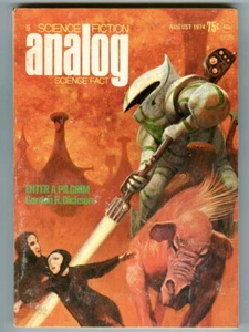 Vintage August 1974 ANALOG SCIENCE FICTION Magazin! Dickson! Robinett! Marcus! - Bild 1 von 3
