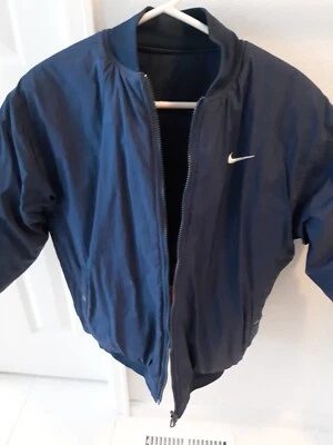 NIKE BOYS REVERSIBLE PUFF JACKET L-14-16 BLUE/ORANGE EXCELLENT CONDITION  - Image 1 of 4