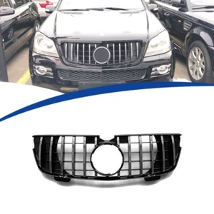 GT Style Front Bumper Grille For Mercedes-Benz GL-Class X164 07-09 Glossy Black - Picture 1 of 9