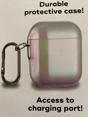 Pearlescent Case Apple Airpods with Carabiner- iWorld - Image 1 of 4