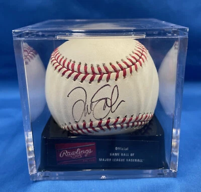 2002 Anaheim Angels Championship Baseball Signed by Tim Salmon & Plastic Case - Image 1 of 4