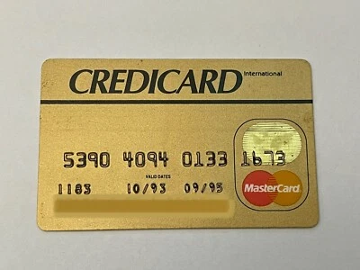 Brazil MasterCard Credit Card CREDICARD International ~ Expired in 1995 ~  - Image 1 of 2