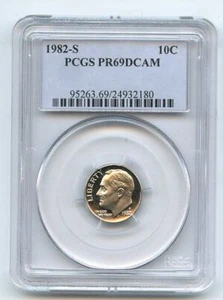 1982 S 10C Roosevelt Dime Proof PCGS PR69DCAM - Picture 1 of 1