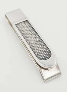 Danish Designer Anton Michelsen Modernist Sterling Tie Money Clip C. 1950s - Picture 1 of 6