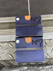 2 x 0.35 oz No7 LIFT & LUMINATE Triple Action Translucent Finishing Powder DEEP - Picture 1 of 7