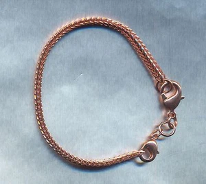 Bracciale snake unisex "oro rosa" a doppio moschettone - Imagen 1 de 1