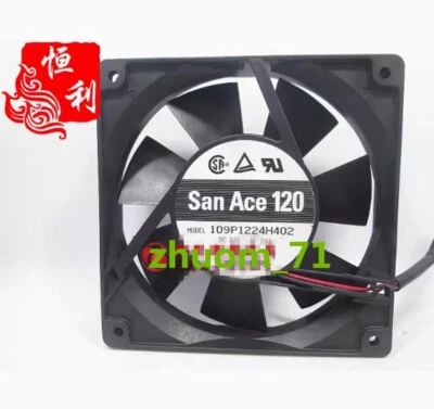 1PC SANYO 109P1224H402 12025 24V 0.24A 12CM inverter cooling fan - Image 1 of 2