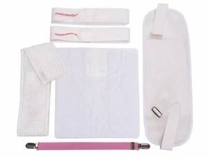 Yukata Dressing Small Set Of 6 Mesh Front Plate Mesh Magic Belt D - Picture 1 of 7