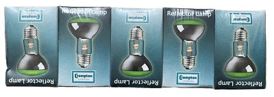 10 Pack Crompton Incandescent Coloured R64 Reflector Lamp Bulb 40W ES-E27 Green - Image 1 of 4