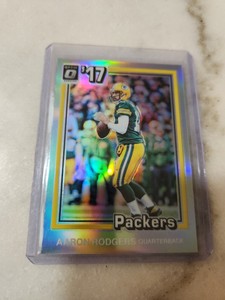 2017 Donruss Optic Aaron Rodgers Silver Refractor. RARE 🔥 GREEN BAY PACKERS 