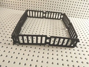 LEGO ANIMAL CORRAL PEN FENCE ~ Minifigure House Garden Farm Black Brown * NEW * - Picture 1 of 7