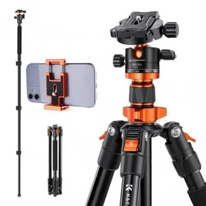 K&F Concept 62''/1.6m Aluminum Camera Tripod Detachable Monopod w/ Quick Release - Picture 1 of 9