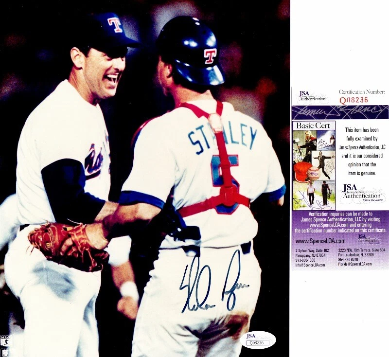 Nolan Ryan Signed Autographed Texas Rangers No Hitter 8x10 inch Photo + JSA COA - Image 1 of 1