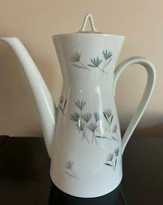 Vintage Rosenthal Porcelain Coffee Pot with lid - Floral Pattern - 8" Tall - Picture 1 of 7