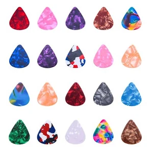Stylish Colorful Celluloid Guitar Picks Plectrums for Guitar Bass Ukulele 0.4... - Picture 1 of 2