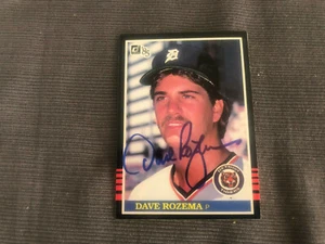 1985 DONRUSS DAVE ROZEMA AUTOGRAPH CARD DETROIT TIGERS - Picture 1 of 1
