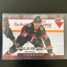 2020-21 Upper Deck Canvas Young Guns Rookie #C211 Tim Stutzle Ottawa Senators