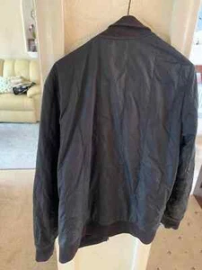 Ted Baker Men's Navy Blue Bomber Jacket Size 3 Medium - Double Sided - Picture 1 of 9