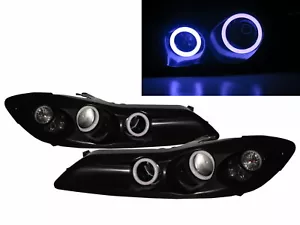Silvia S15 200SX MK2 99-02 2D Cotton Halo Projector Headlight BK for NISSAN RHD - Picture 1 of 7