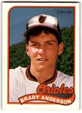 1989 O-Pee-Chee Brady Anderson #161 Baltimore Orioles
