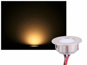 Mini foco LED de acero inoxidable para suelo IP67 12V blanco cálido regulable - Imagen 1 de 6