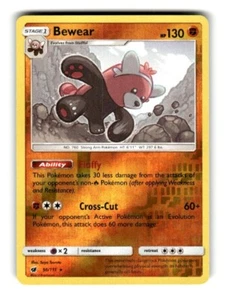 Pokemon Crimson Invasion Bewear 056/111 Reverse Holo - Picture 1 of 4