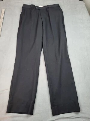 JB Britches Wool Italian Pants Men 35R (34 31) Black Torino Worsted Wool Trouser - Image 1 of 4