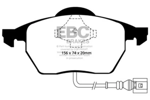 EBC Bluestuff Front Brake Pads for VW Bora 2.3 (99 > 05) - Picture 1 of 1
