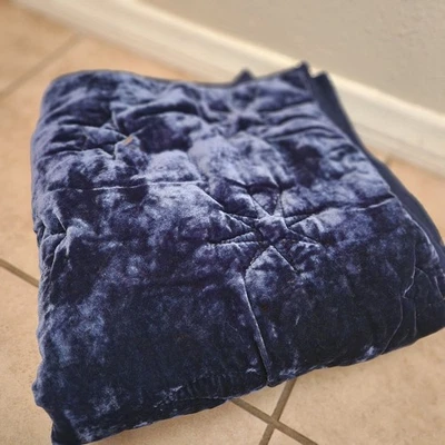 NUEVO Pottery Barn Adolescente Harry Potter Terciopelo Mágico EURO farsa Azul Medianoche *LEER* Foto 1 de 4