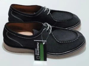 Parrotto Suede Leather Lace-up Shoes Navy uk 11 eu 45 - Picture 1 of 6