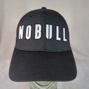 NOBULL Hat Mens Black Snapback Embroidered Logo Adjustable OSFM Cap - Picture 1 of 11