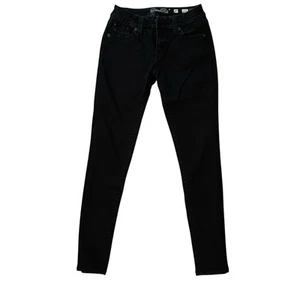 Miss Me Jeans Size 27 Easy Skinny Mid Rise Black JE889DESL Studded Pockets Bling - Picture 1 of 7