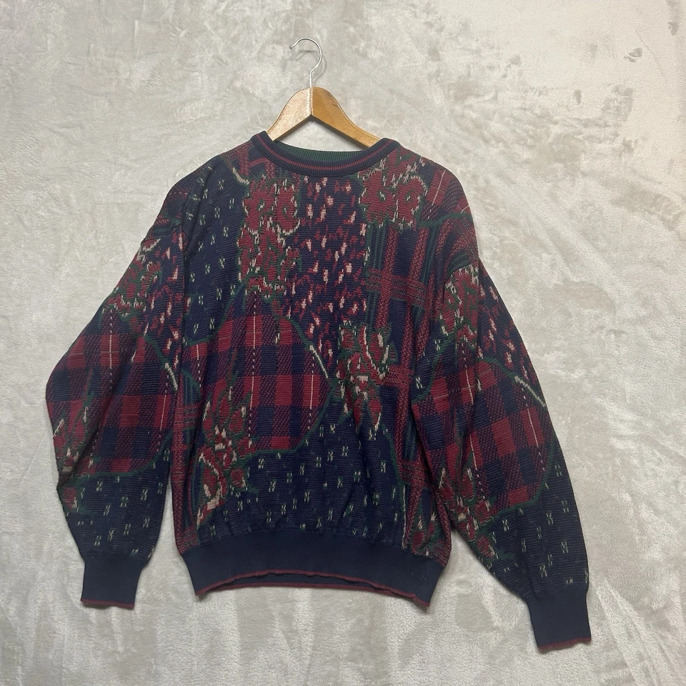 Vintage Chaps Ralph Lauren Sweater Mens Large Multicolored 90s Grandpa Retro USA - Image 1 of 4