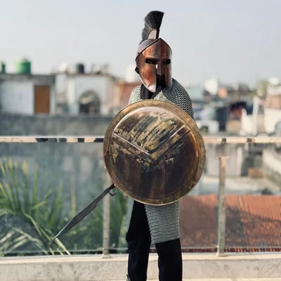 Спартанский король Леонидас 300 кино Хэллоуин костюм спартанский рыцарь шлем косплей - Изображение 1 из 4