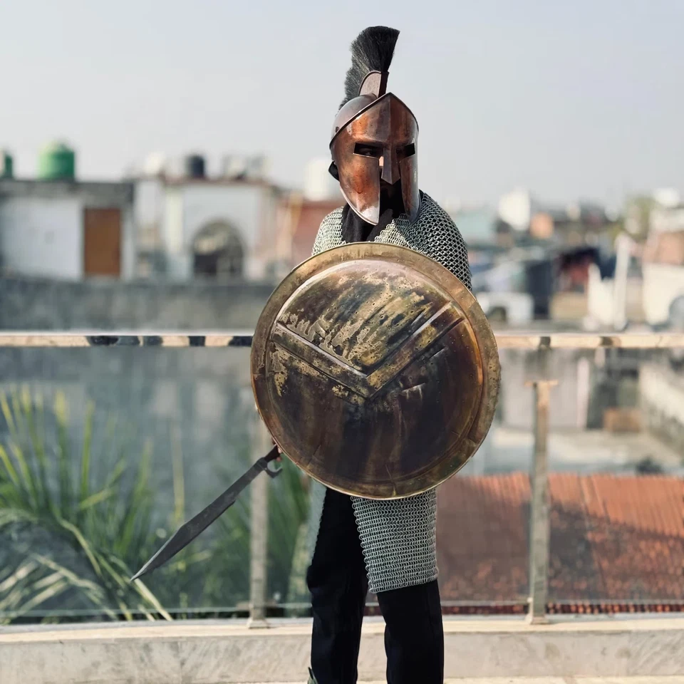 Disfraz de Halloween Spartan King Leonidas 300 Película Caballero Espartano Casco Juegos con disfraces Foto 1 de 4