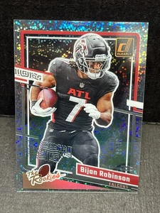2023 Clearly Donruss Bijan Robinson Rookie Techno Prizm /10 SSP Falcons - Picture 1 of 3