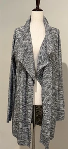 Theory Wollmischung schwarz weiß vorne offen Strickjacke Pullover Damen Gr. S - Bild 1 von 11