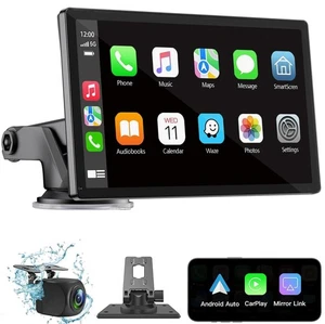 Wireless Carplay Screen for Car 7" HD Portable Car Stereo Touchscreen with Ap... - Picture 1 of 7