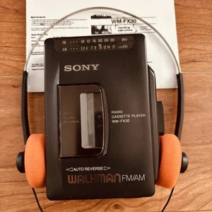 Sony Walkman WM-FX30 Cassette Player & AM/FM Radio - New Belt - Reconditioned - Picture 1 of 10