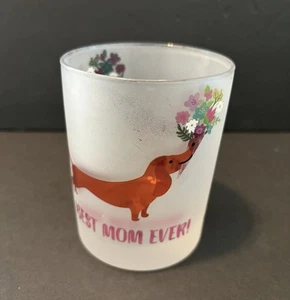 Culver Milchglas Best Mom Ever Dackel Hund - Bild 1 von 3