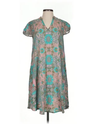 Feathers by Tolani Women Green Casual Dress XS - Image 1 of 4