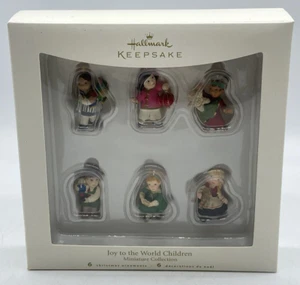 Hallmark Keepsake 2007 Joy to the World Children Miniature Ornament Set of 6 - Picture 1 of 12